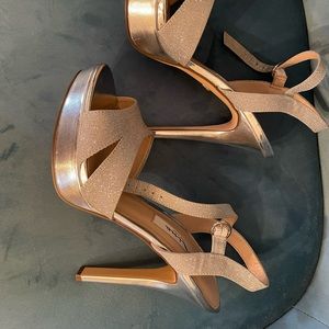 Like new (worn once) silver dress shoes